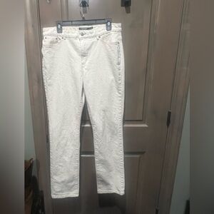Ralph Lauren Women's Straight Leg White Jeans